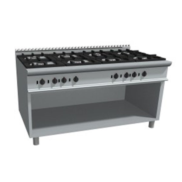 cucina gas 8 fuochi vano a giorno