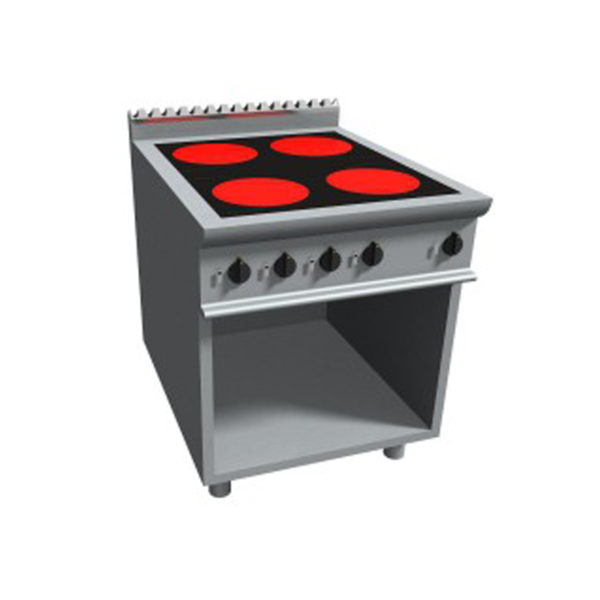 Cucina Elettrica Vetroceramica Piastre su Mobile a Gas Serie Gold, Profonda  900mm. Con o Senza Forno – RistorOutlet