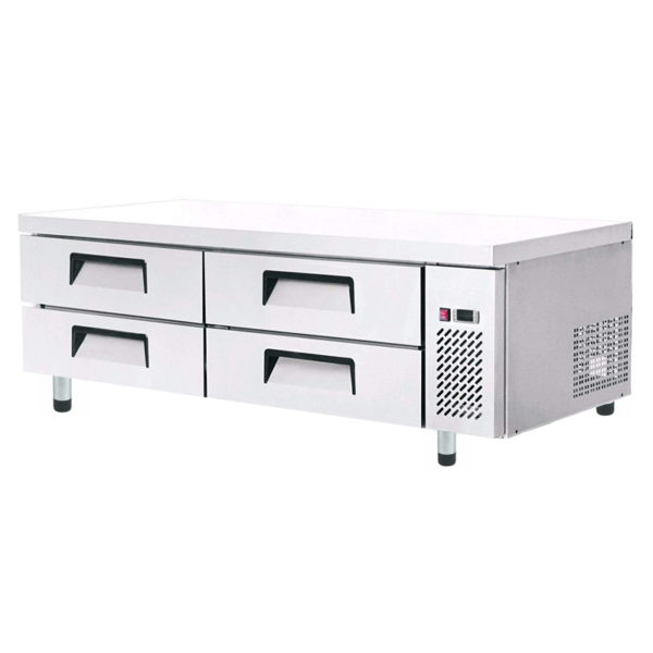 Base refrigerata cn piano a filo 4 cassetti