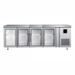 Tavolo Refrigerato TN per teggli gn1.1 4 porte vetro