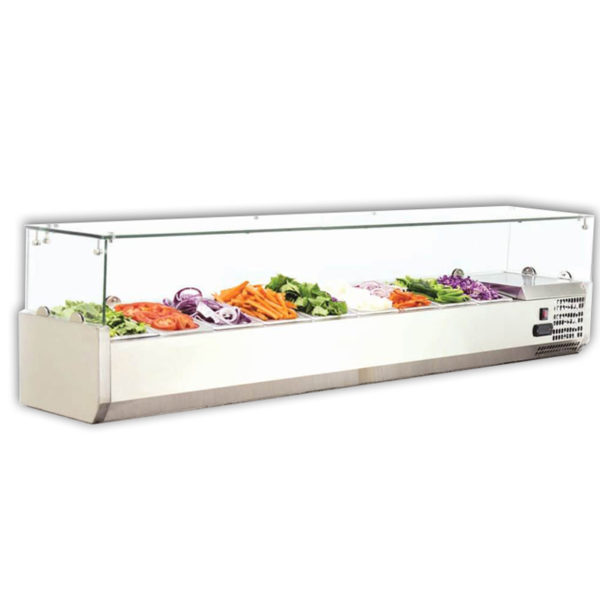 vetrina porta ingredienti 9 vaschette