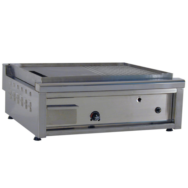Piastra a gas 60 piano mezzo rigato