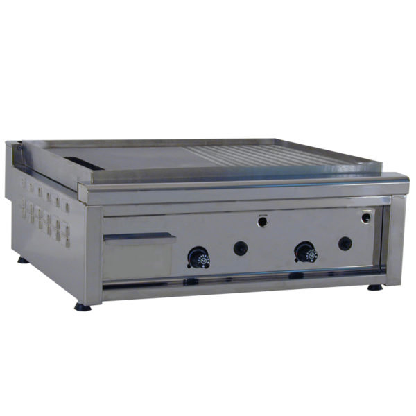 Piastra a gas High Power 60 piano mezzo rigato
