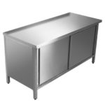 Tavolo inox porte battenti