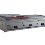 piastra a gas 120 con 2 calotte