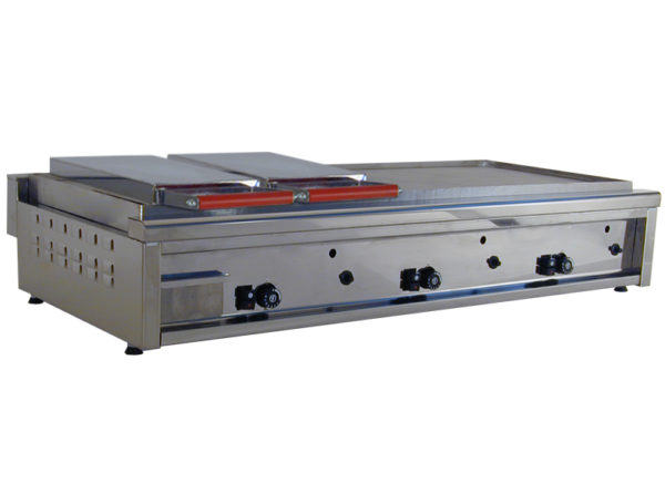 piastra a gas 120 con 2 calotte