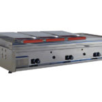 piastra a gas 120 con 3 calotte