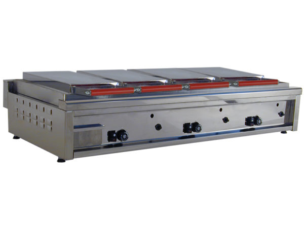 piastra a gas 120 con 4 calotte