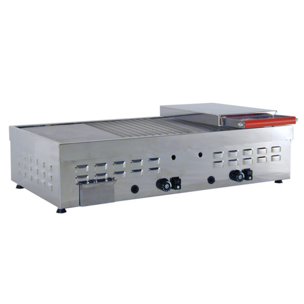 piastra a gas 80 1 calotta rigata 2.3