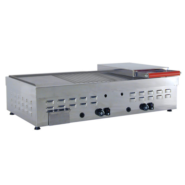piastra a gas 80 1 calotta rigata 2.3 con bordo
