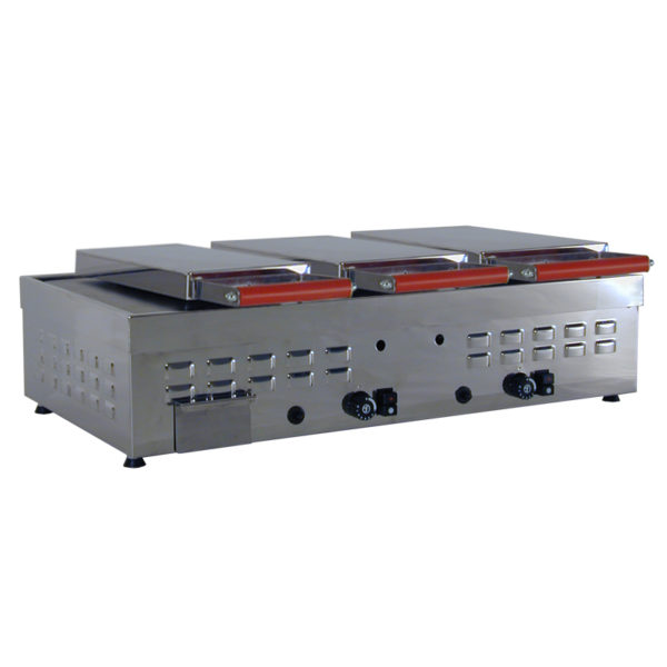piastra a gas 80 3 calotte