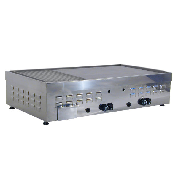 piastra a gas 80 piano 1.3 rigato con bordo
