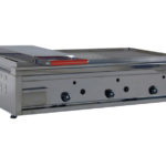 piastra a gas high power 90 2.3 rigata con 1 calotta