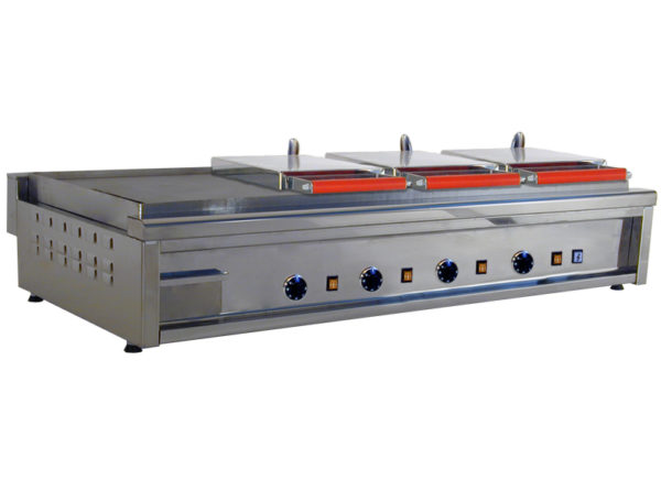piastra elettrica 120 con 3 calotte