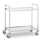 Carrello Inox due ripiani con invaso