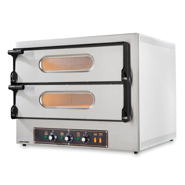 Forno Elettrico Compatto Per Pizza Due Bocche 4 Pizze Serie Steel –  RistorOutlet