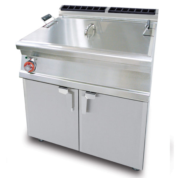 Friggitrice Elettrica Lt 18+18, 2 Vasche su mobile