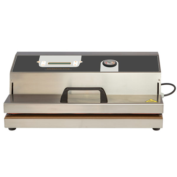 Macchina sottovuoto, Aspirazione esterna Struttura in acciaio Inox. Barra da 430 mm