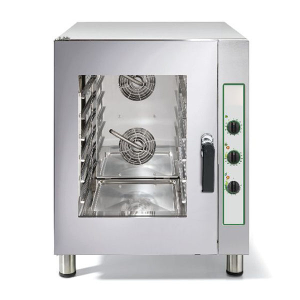 Forno Elettrico a Convezione meccanico, 6 teglie 60 x 40 o 6 Teglie GN 1/1,  Serie Mint – RistorOutlet